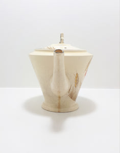 Antique 1920 – 1930’s Burleigh Ceramic Art Deco Wheat Patterned Tea Pot – 2 to 4 Cups