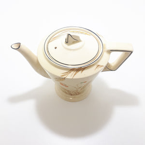 Antique 1920 – 1930’s Burleigh Ceramic Art Deco Wheat Patterned Tea Pot – 2 to 4 Cups