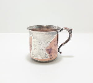 Heavy Silver Plate On Copper Children’s Cup
