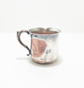 Heavy Silver Plate On Copper Children’s Cup