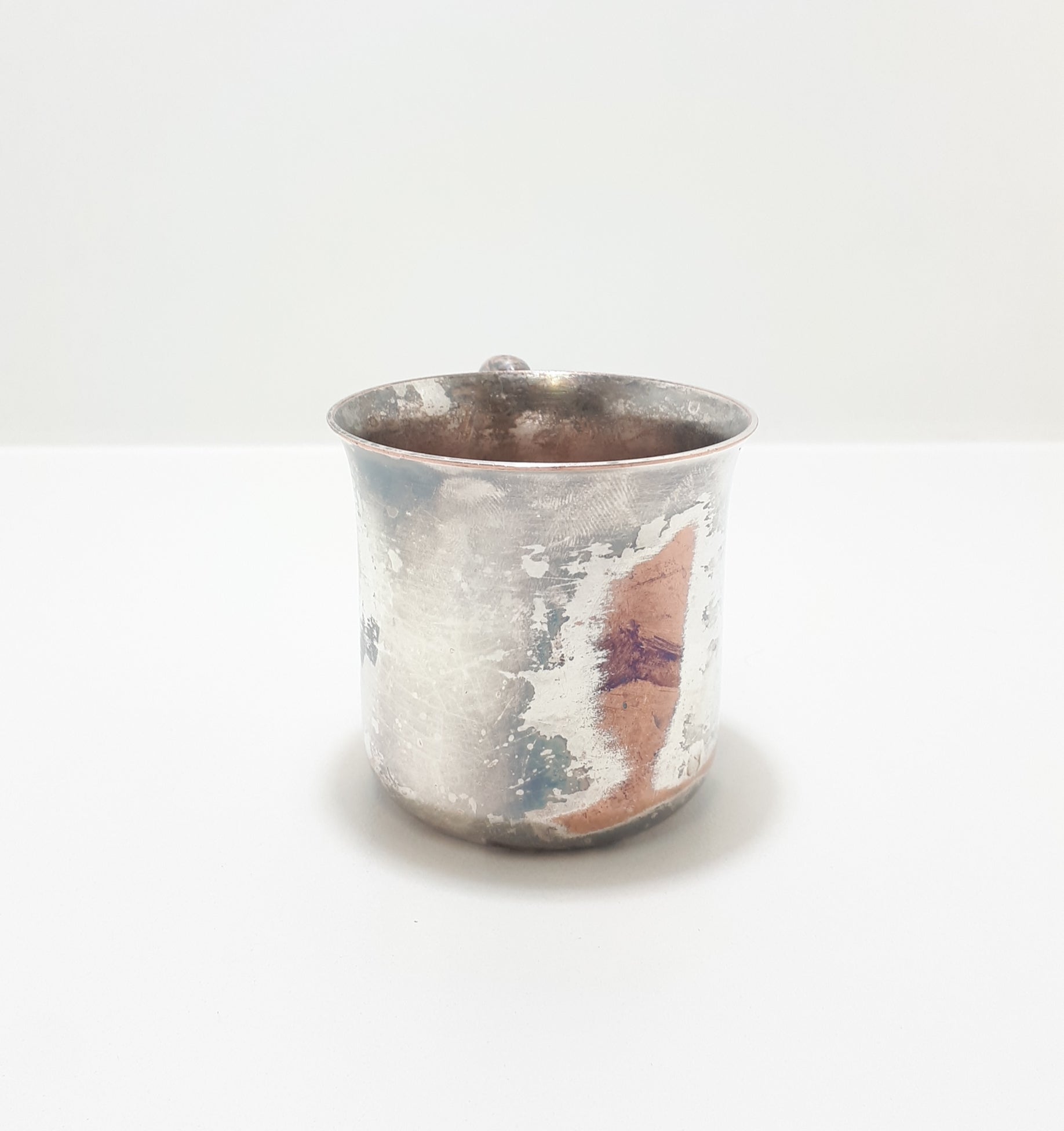 Heavy Silver Plate On Copper Children’s Cup