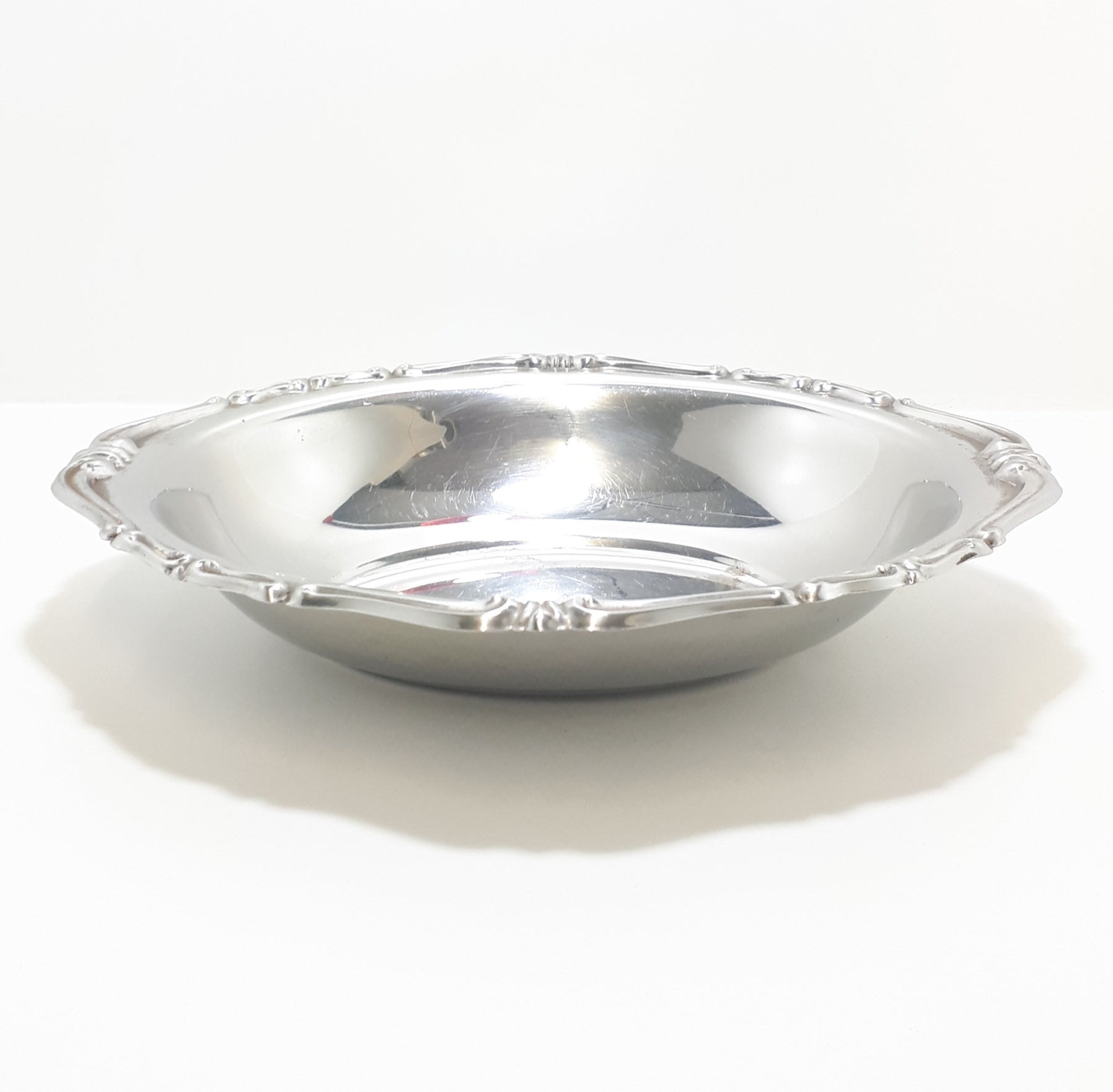 18/8 Stainless Steel Vintage Inoxbeck Italian Display / Presentation Bowl