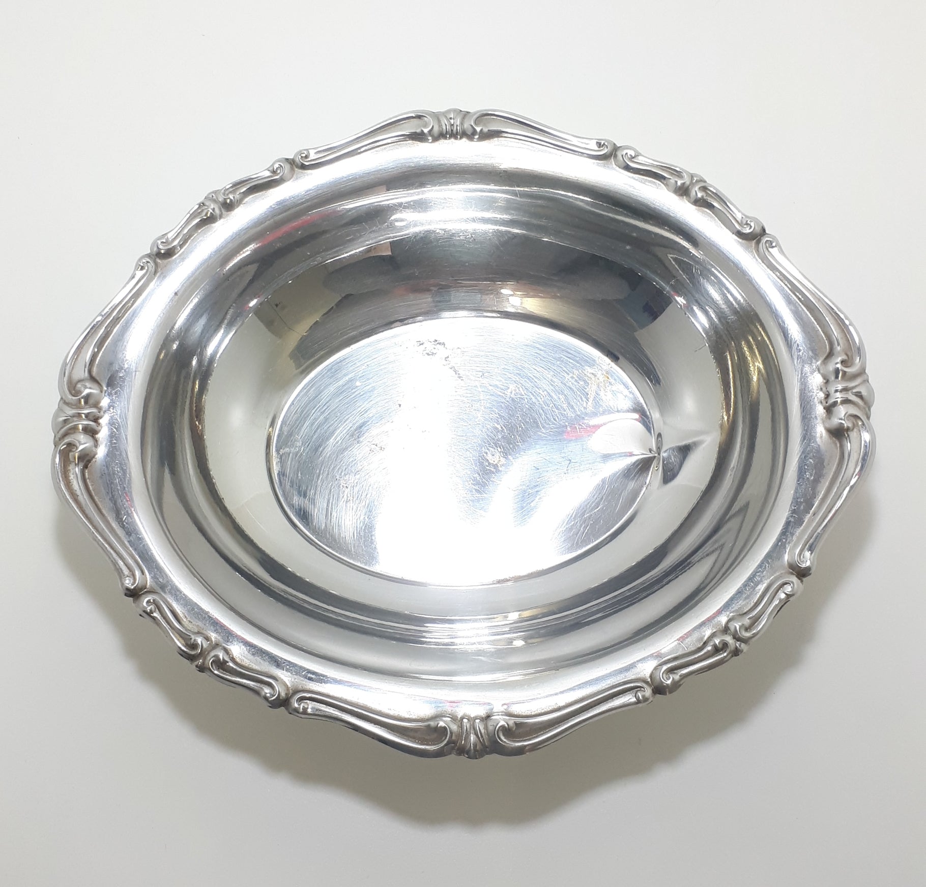 18/8 Stainless Steel Vintage Inoxbeck Italian Display / Presentation Bowl