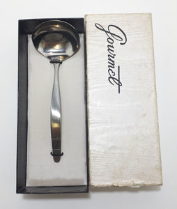 Vintage Boxed & Unused Stainless Steel Sauce / Gravy Ladle With Lynne Handle Design