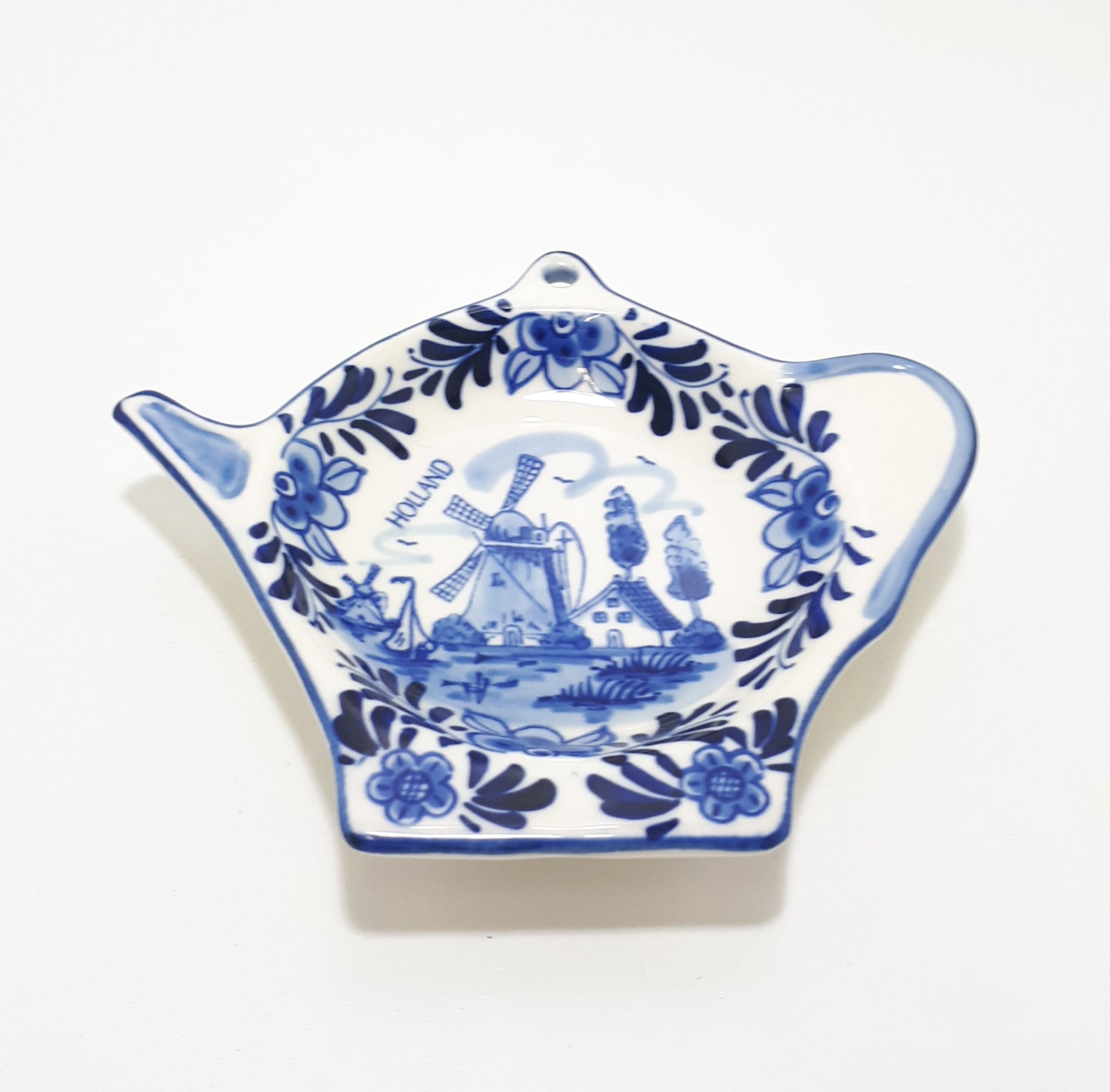 Blue Delft Dutch Porcelain Tea Bag Rest
