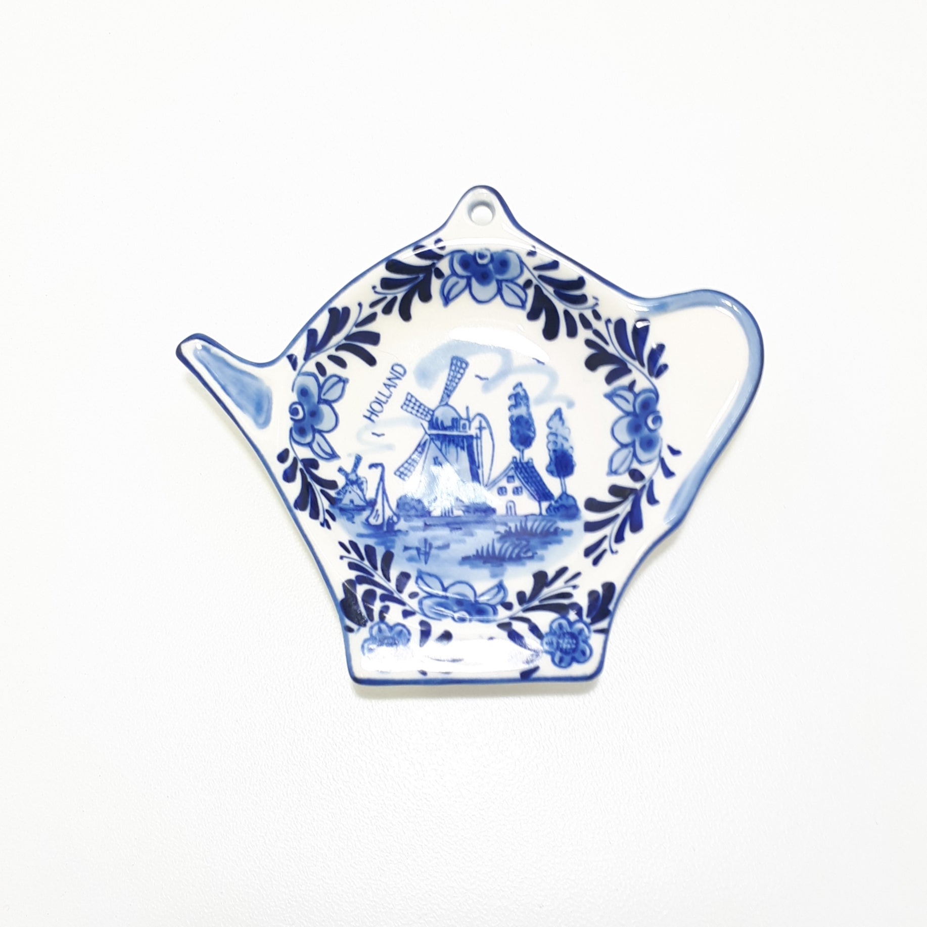 Blue Delft Dutch Porcelain Tea Bag Rest