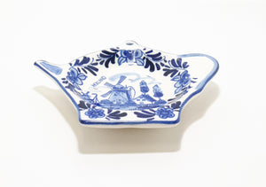 Blue Delft Dutch Porcelain Tea Bag Rest