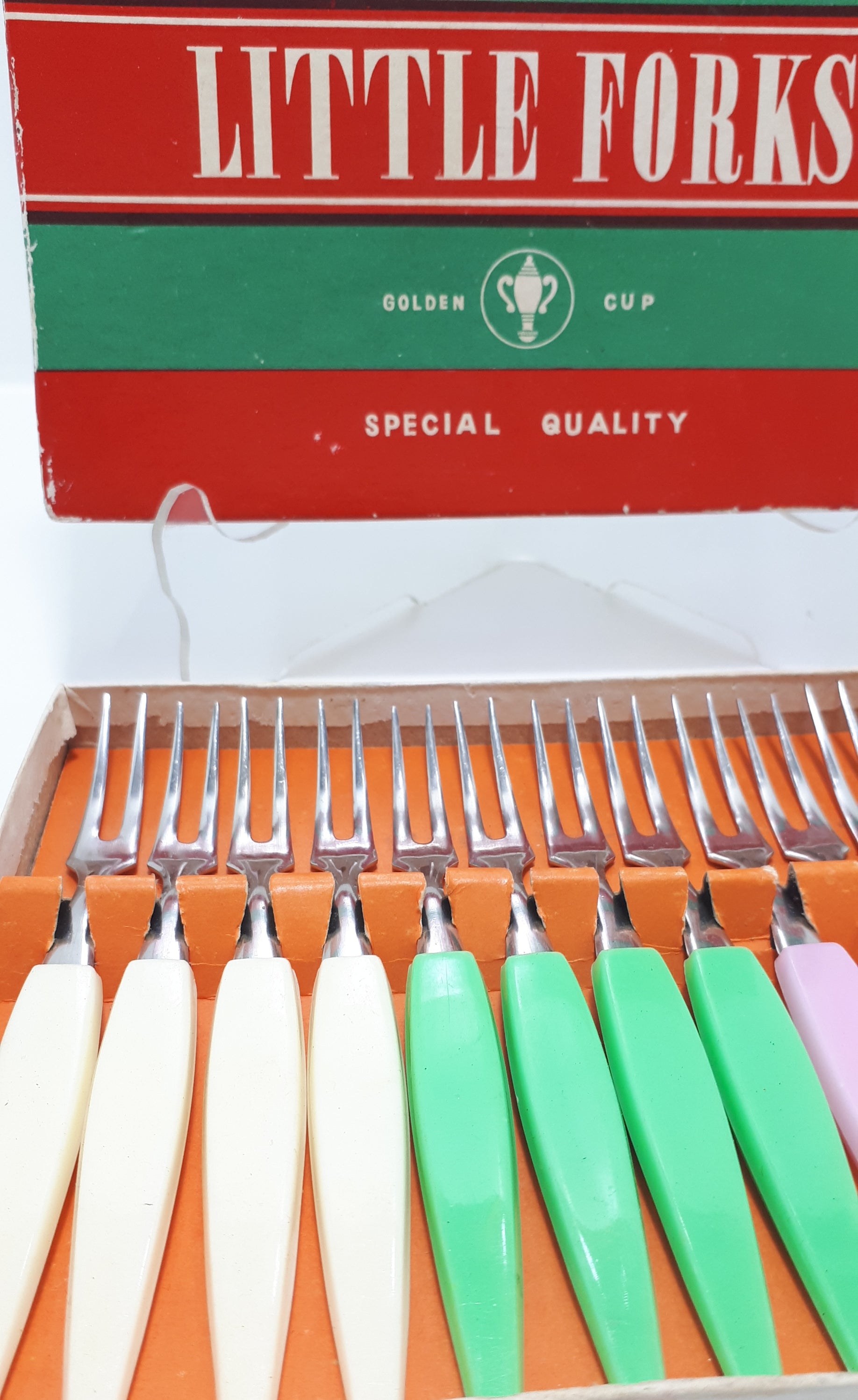 Complete Boxed Set Of Little Forks For Hors d' Oeuvres