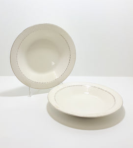 Vintage Set Of 2 Continental China Soup Bowls