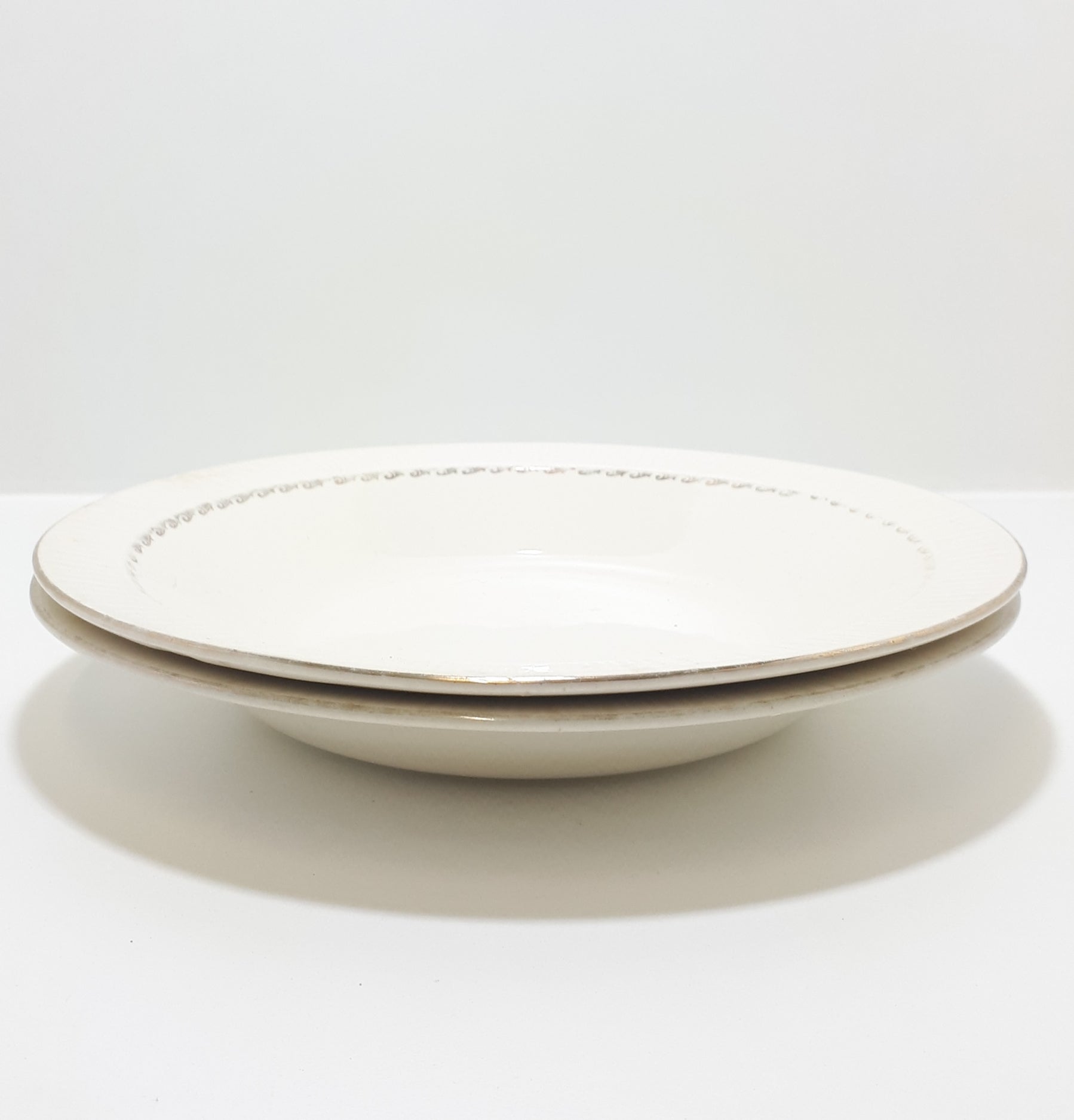 Vintage Set Of 2 Continental China Soup Bowls