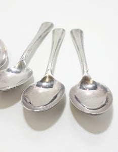Set Of 6 Silver Plated Demitasse Spoons – Flared Handle