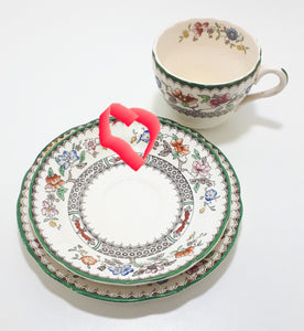 1930’s Vintage Copeland Spode Chinese Rose Pattern Tea Trio – Rd. No. 629599