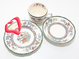 1930’s Vintage Copeland Spode Chinese Rose Pattern Tea Trio – Rd. No. 629599