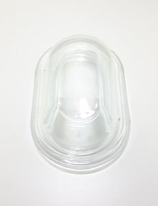 Clear Glass Butter Dish – Tray & Lid