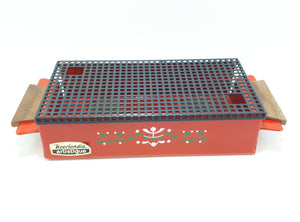 Vintage Enamelled Rechaud by Neerlandia Artistique