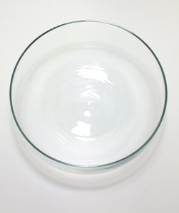 Elegant Contemporary Large Glass Salad Serving Bowl