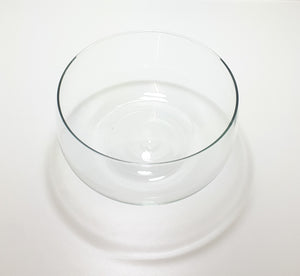 Elegant Contemporary Large Glass Salad Serving Bowl