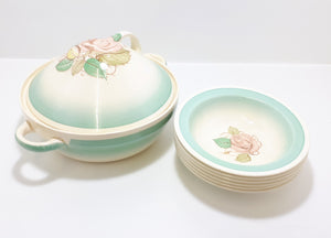 Susie Cooper Dessert Set – Patricia Rose Pattern