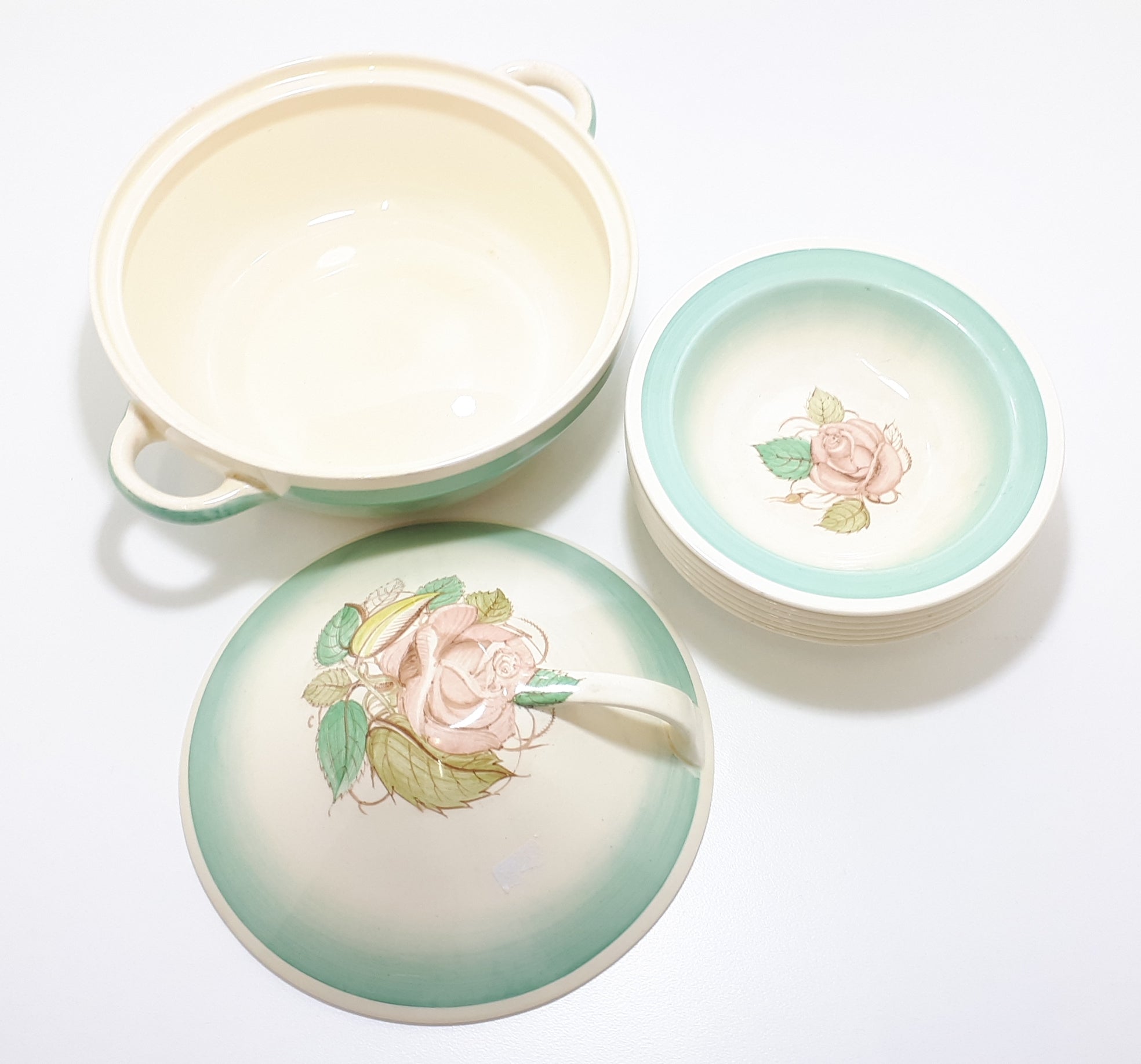 Susie Cooper Dessert Set – Patricia Rose Pattern