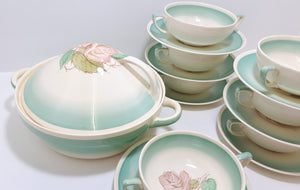 Susie Cooper Soup Set – Patricia Rose Pattern