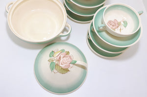 Susie Cooper Soup Set – Patricia Rose Pattern