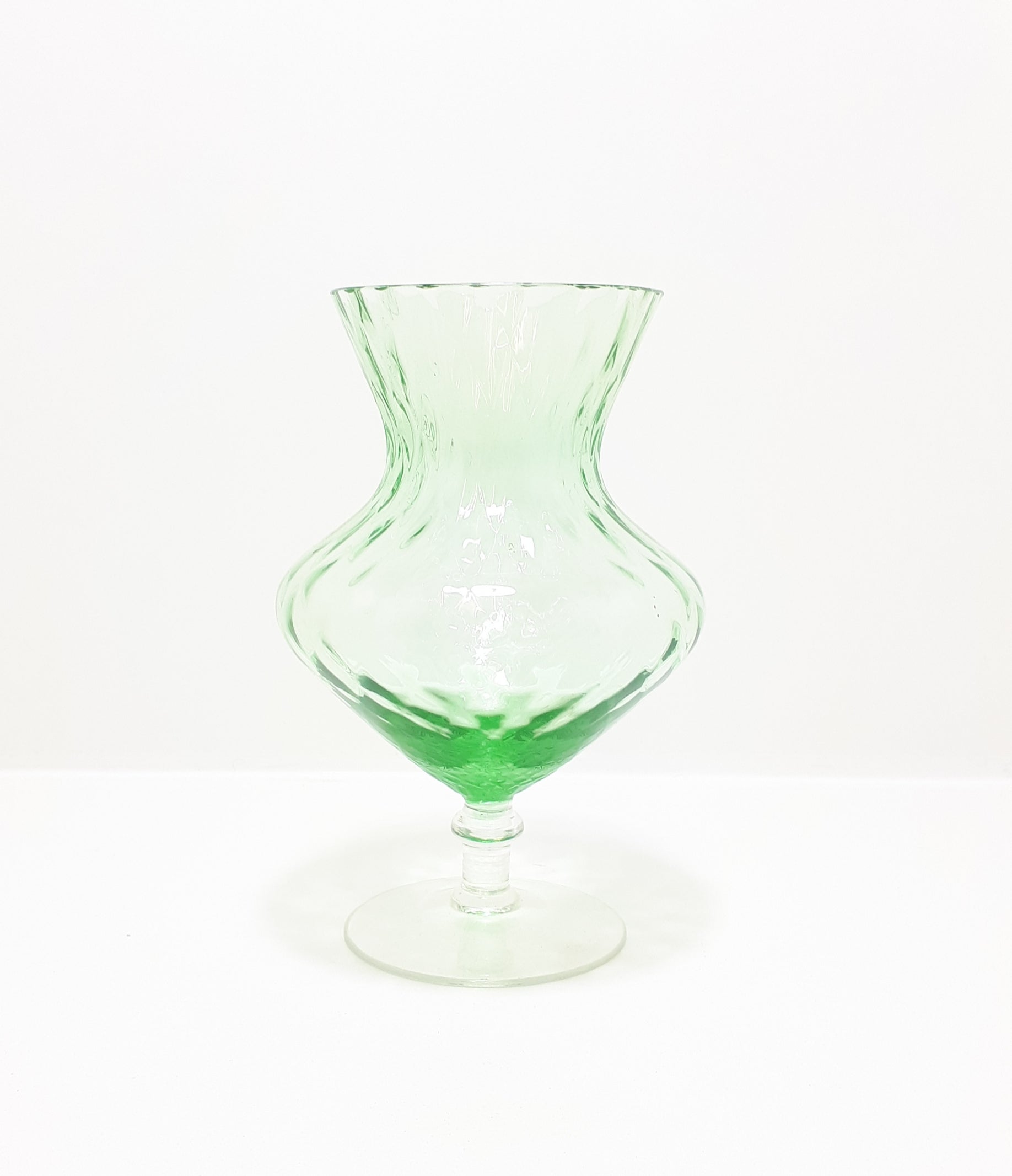 Vintage Chartreuse Green Tulip Vase