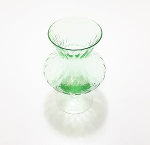 Vintage Chartreuse Green Tulip Vase
