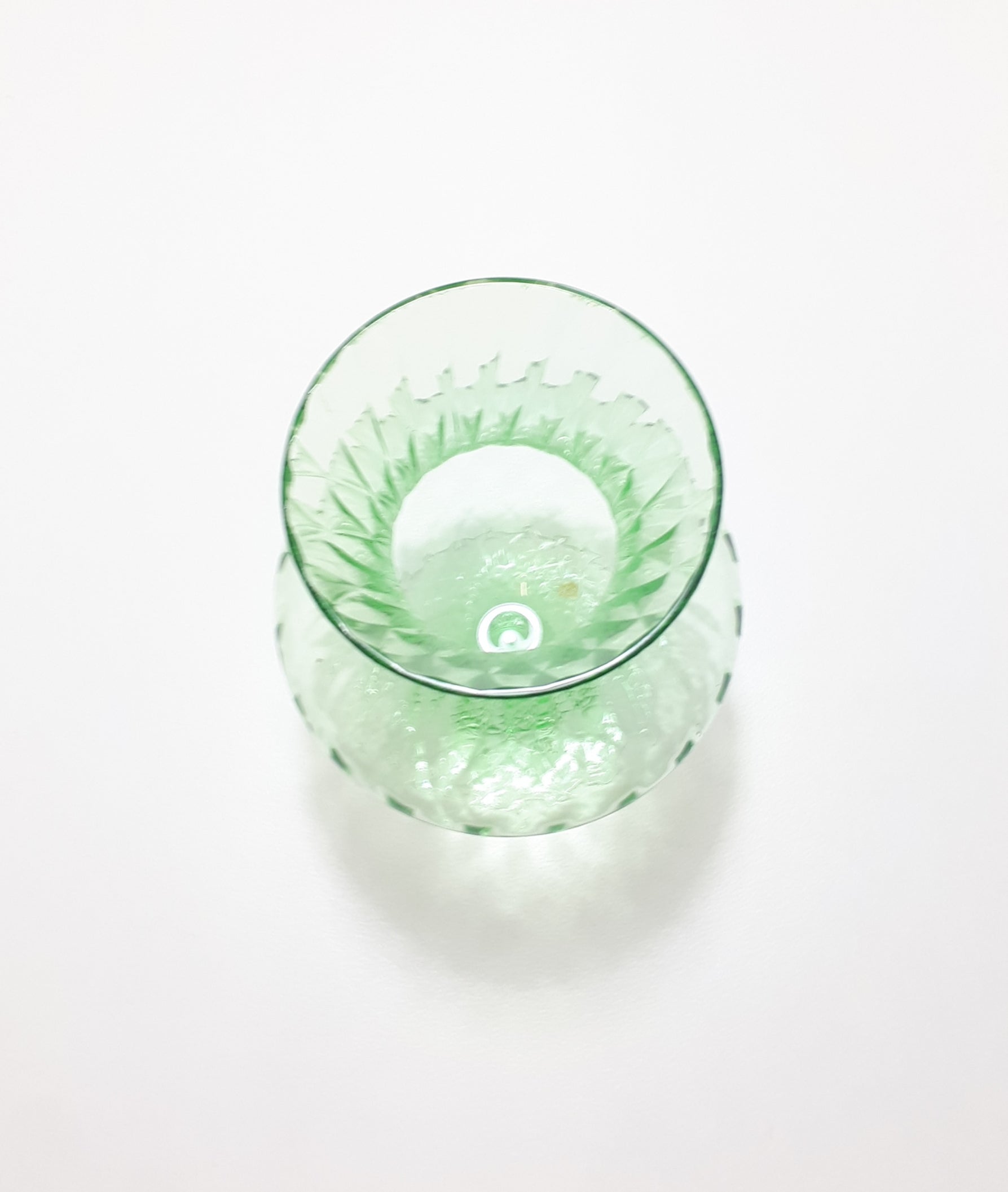 Vintage Chartreuse Green Tulip Vase