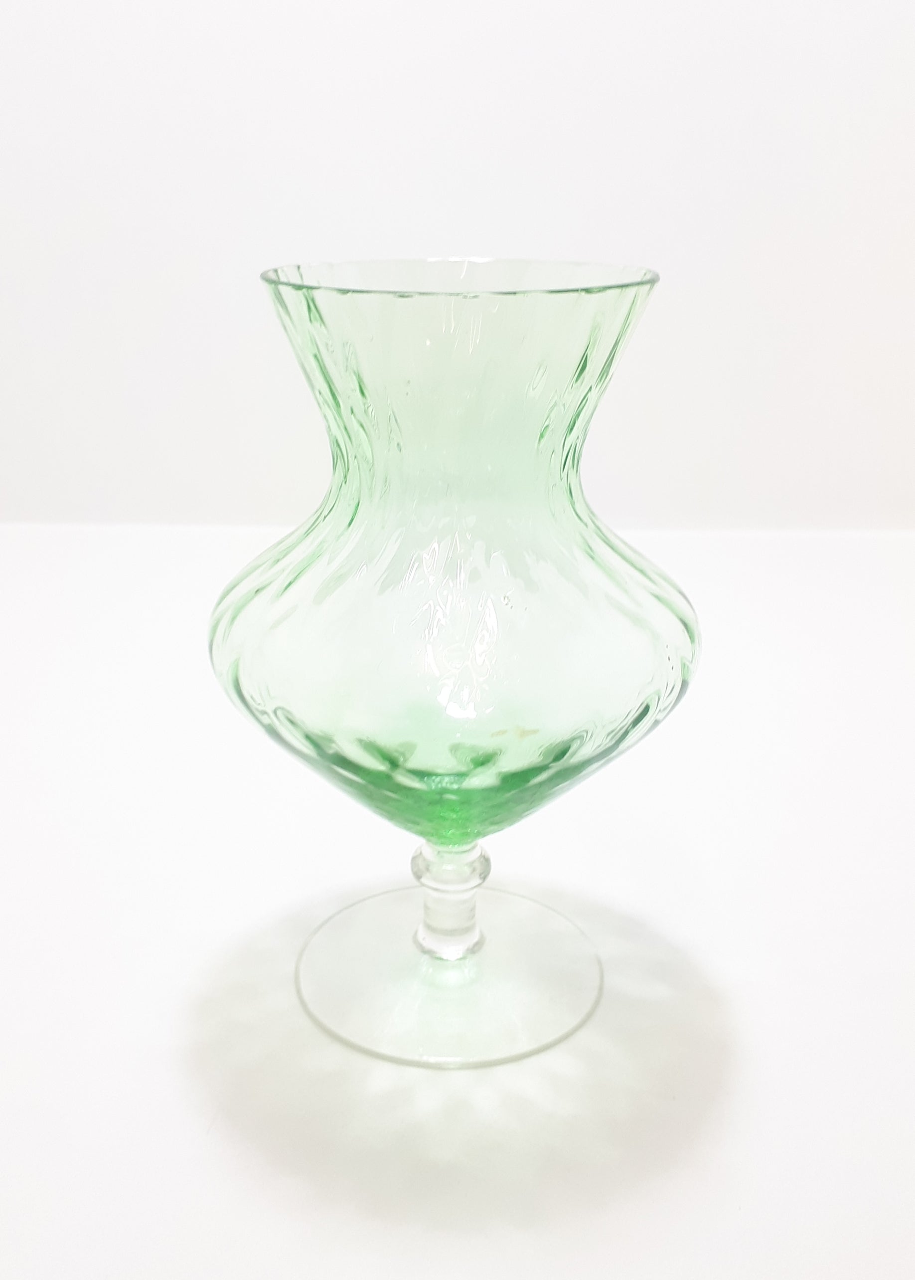 Vintage Chartreuse Green Tulip Vase