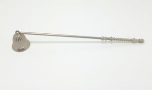 Silver Plated Vintage Solid Stem With Swivel Bowl Mid-Century Candle Snuffer – Bell Shape