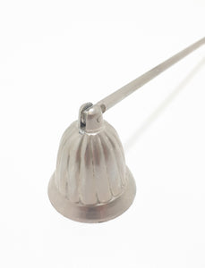 Silver Plated Vintage Solid Stem With Swivel Bowl Mid-Century Candle Snuffer – Bell Shape