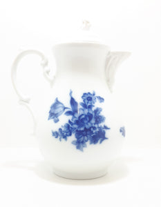 Czechoslovakian Flow Blue Dubí u Teplic (1945-1989) Tea Service Set – Tea Pot, Creamer & Lidded Sugar Bowl