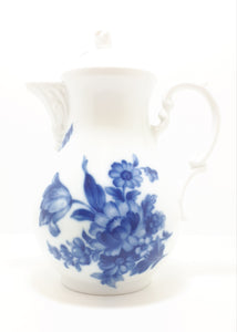 Czechoslovakian Flow Blue Dubí u Teplic (1945-1989) Tea Service Set – Tea Pot, Creamer & Lidded Sugar Bowl