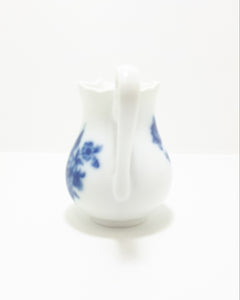 Czechoslovakian Flow Blue Dubí u Teplic (1945-1989) Tea Service Set – Tea Pot, Creamer & Lidded Sugar Bowl