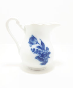 Czechoslovakian Flow Blue Dubí u Teplic (1945-1989) Tea Service Set – Tea Pot, Creamer & Lidded Sugar Bowl