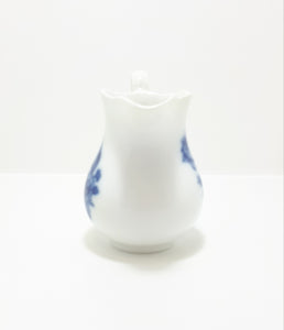 Czechoslovakian Flow Blue Dubí u Teplic (1945-1989) Tea Service Set – Tea Pot, Creamer & Lidded Sugar Bowl