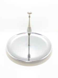 Large Vintage Round Centerpiece Cake / Pastry Display / Presentation Tray
