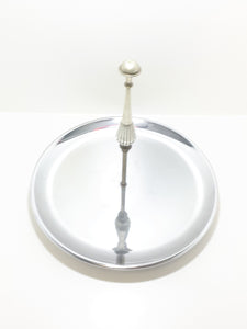 Large Vintage Round Centerpiece Cake / Pastry Display / Presentation Tray
