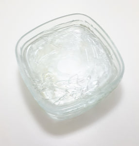 Vintage Set Of 6 Squared Glass Entre / Dessert Bowls