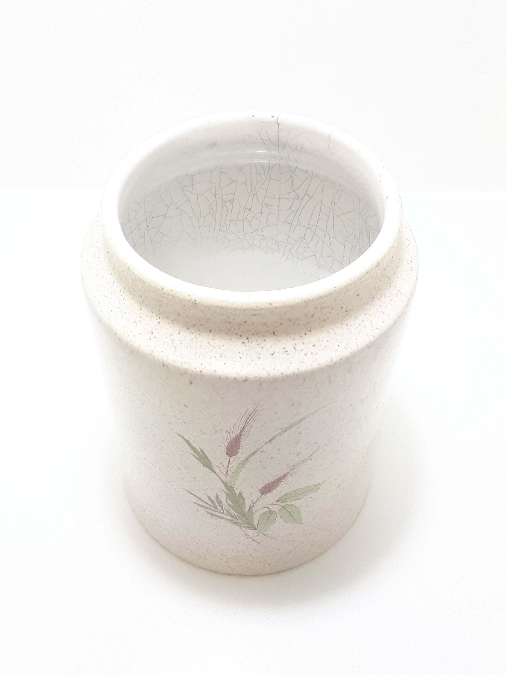 Vintage South African Crane Ware Studio Art Pottery Storage Canister