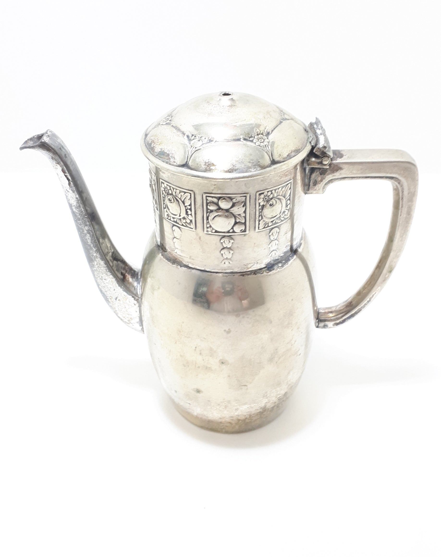 Antique Silver Plated Demitasse Coffee Pot