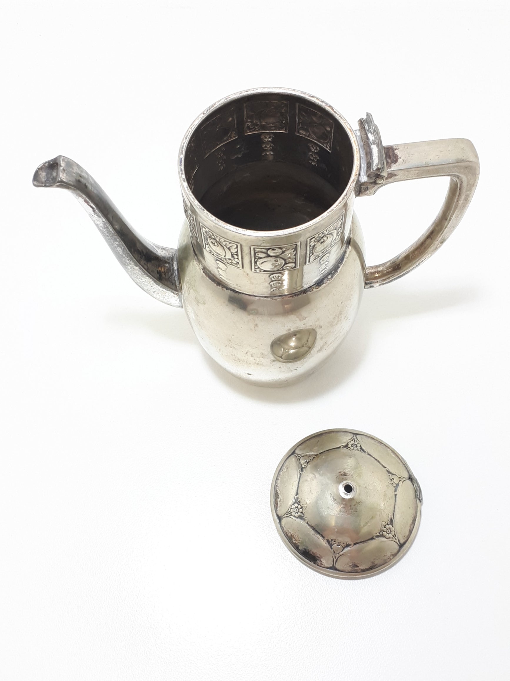 Antique Silver Plated Demitasse Coffee Pot