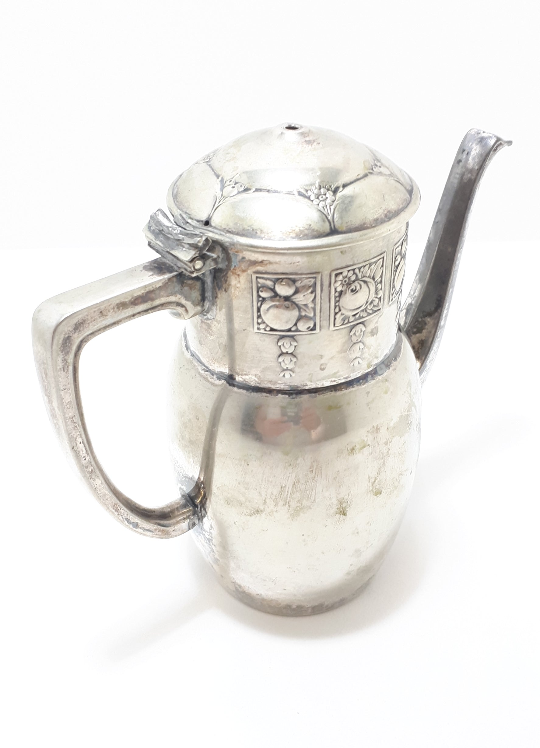 Antique Silver Plated Demitasse Coffee Pot