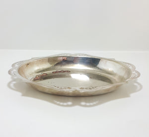 Vintage Oval Shaped Silver Plated Yeoman Serving Dish