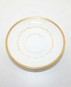 Vintage Royal Doulton White & Gold Saucer – Covington Pattern