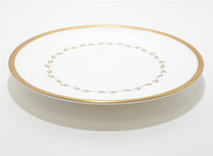 Vintage Royal Doulton White & Gold Saucer – Covington Pattern