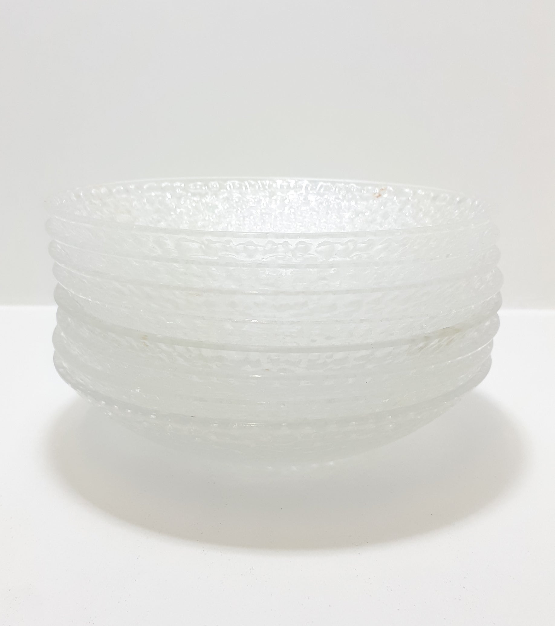 9 Piece Vintage Glass Dessert Set – Serving Bowl & 8 Dessert Bowls