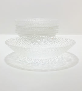 9 Piece Vintage Glass Dessert Set – Serving Bowl & 8 Dessert Bowls