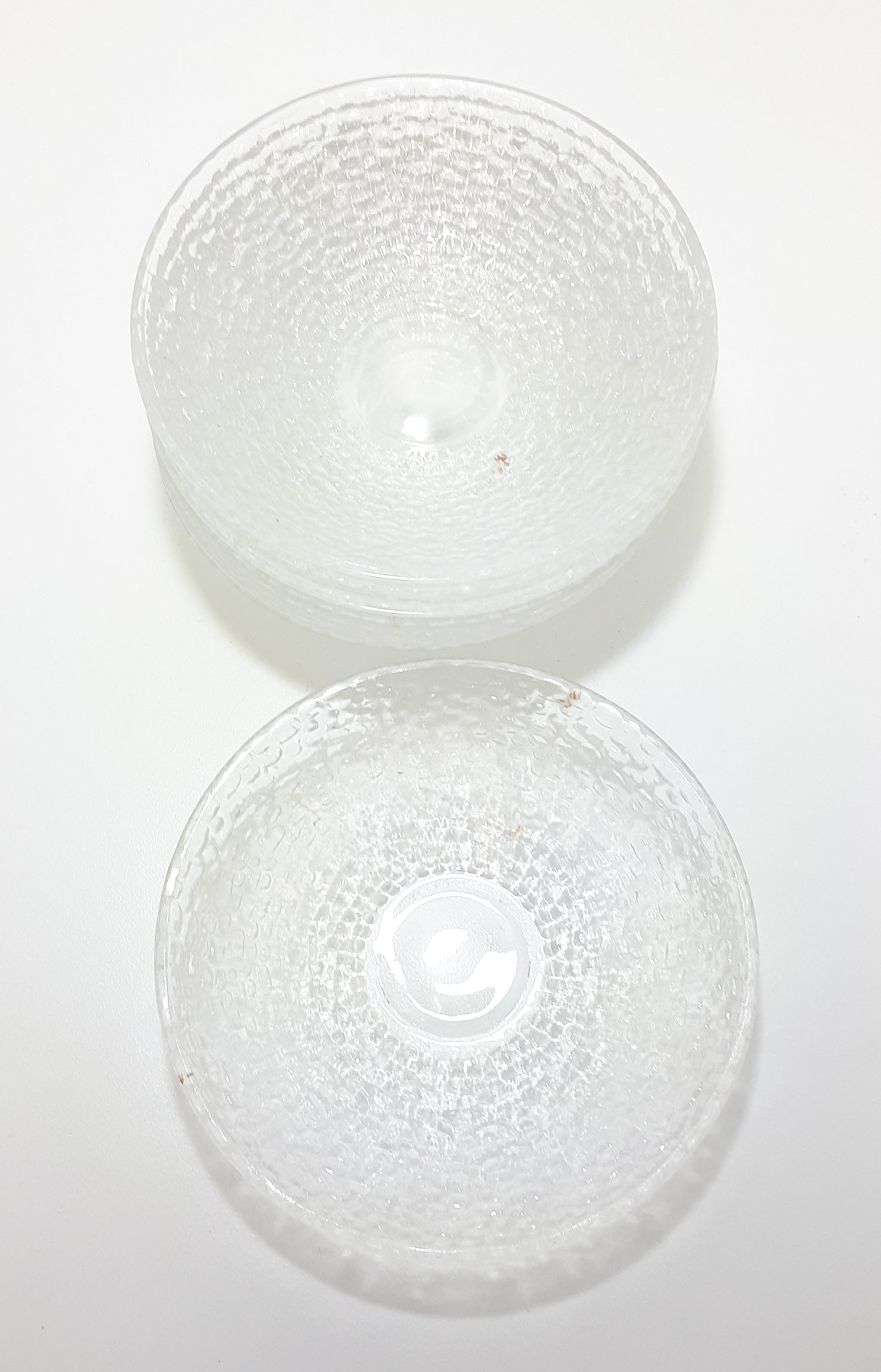 9 Piece Vintage Glass Dessert Set – Serving Bowl & 8 Dessert Bowls
