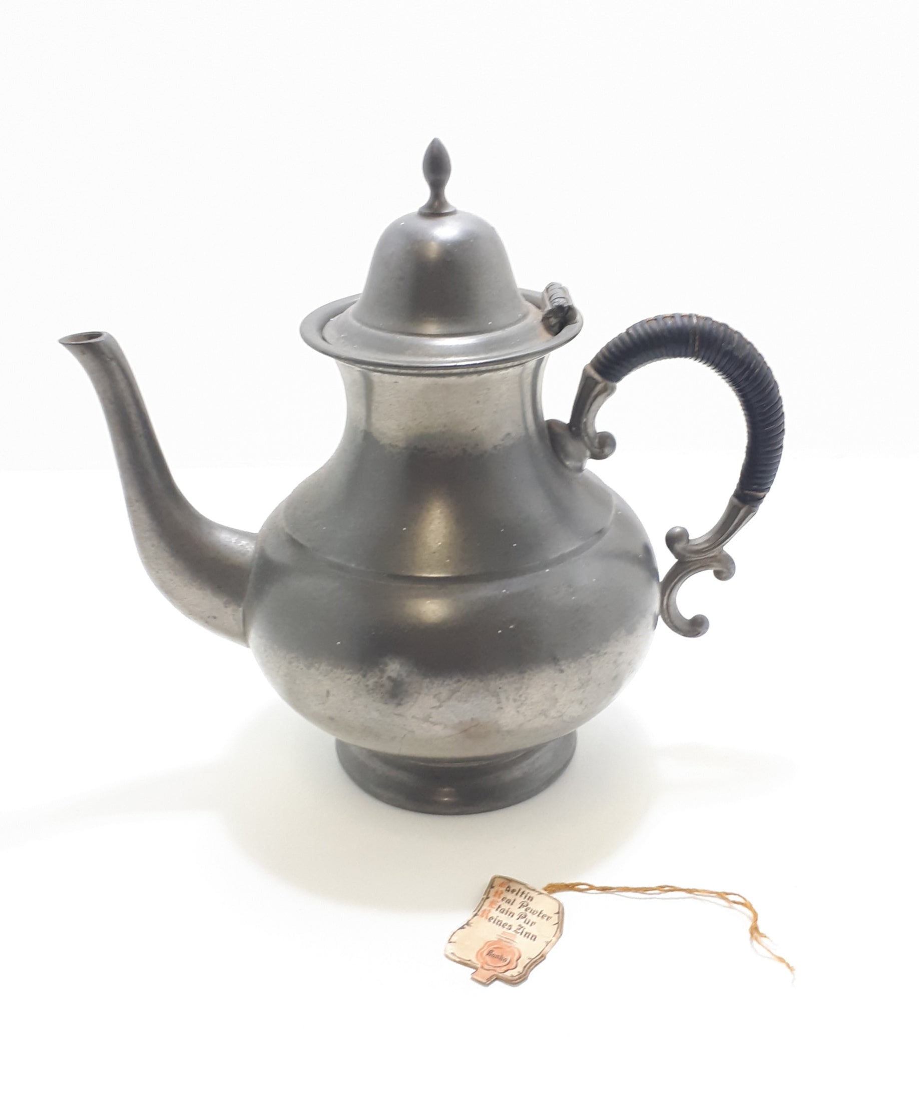 Vintage Dutch Kurz & Co Pewter Tea Pot